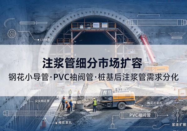 乃东注浆管细分市场扩容，隧道钢花小导管、PVC 袖阀管、桩基后注浆管需求分化